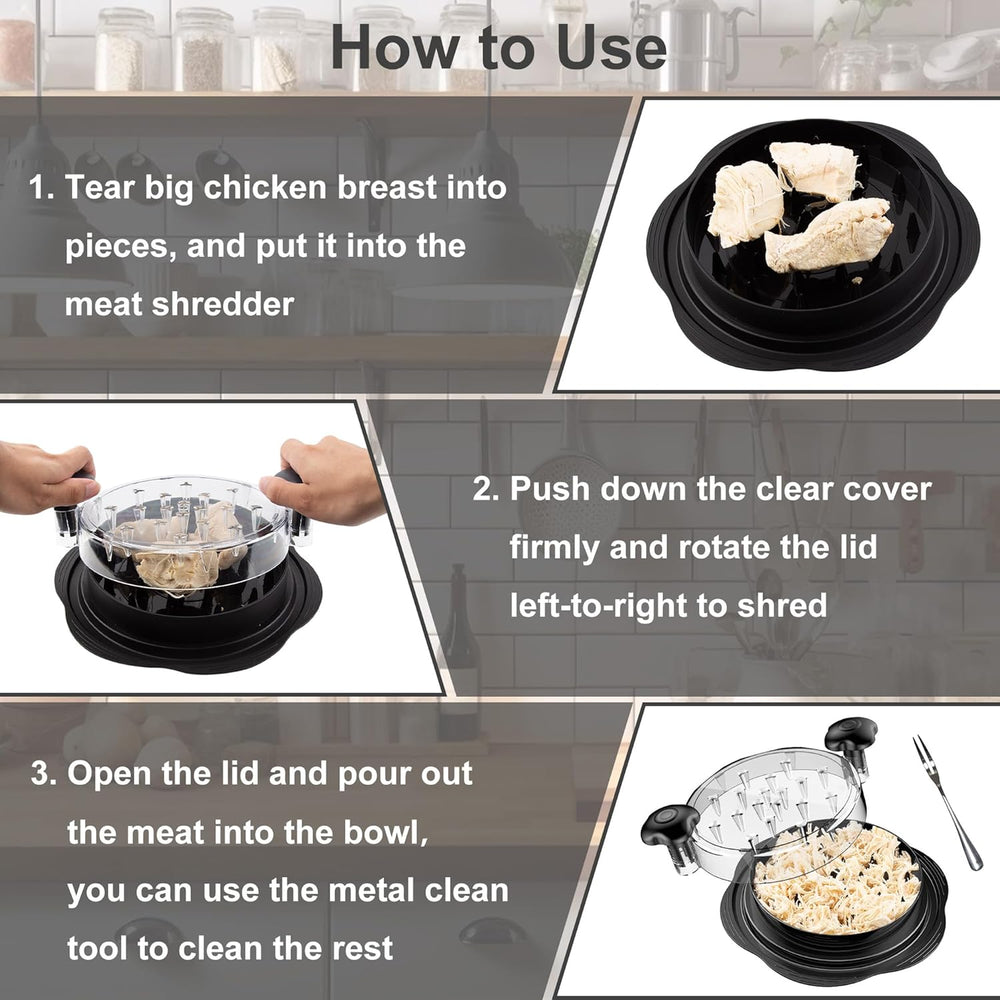 Enhanced Product Title: "Ergonomic Meat Shredder - Easy Grip Pulled Pork Shredder Claws for Effortless Shredding & Serving" 

This title includes keywords that potential customers might search for, such as "pulled pork" and "easy grip," while maintaining