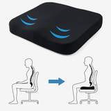 Premium Ergonomic Seat Cushion for Ultimate Hip and Back Pain Relief - Comfort & Support for Office, Home, and Car