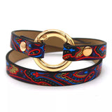 Ethnic Leather Wrap Bracelet for Women | Stylish Bohemian Jewelry Accessory