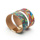 Handcrafted Ethnic Leather Wrap Bracelet for Women | Unique Bohemian Jewelry