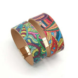 Handcrafted Ethnic Leather Wrap Bracelet for Women | Unique Bohemian Jewelry