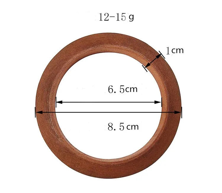 Handcrafted Ethnic Round Wooden Bangles | Unique Women's Jewelry | Bohemian Style Accessories