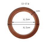 Handcrafted Ethnic Round Wooden Bangles | Unique Women's Jewelry | Bohemian Style Accessories