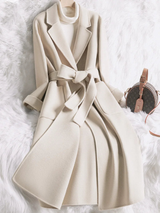 Women's notch lapel coat, view 2