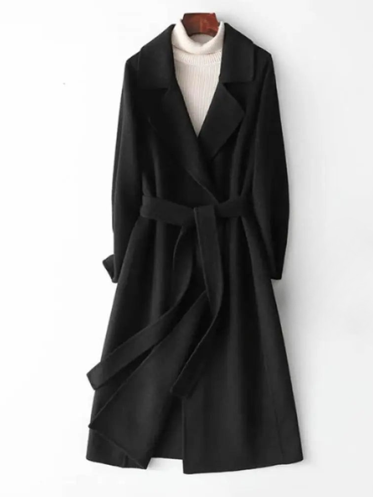 Women's notch lapel coat, view 4
