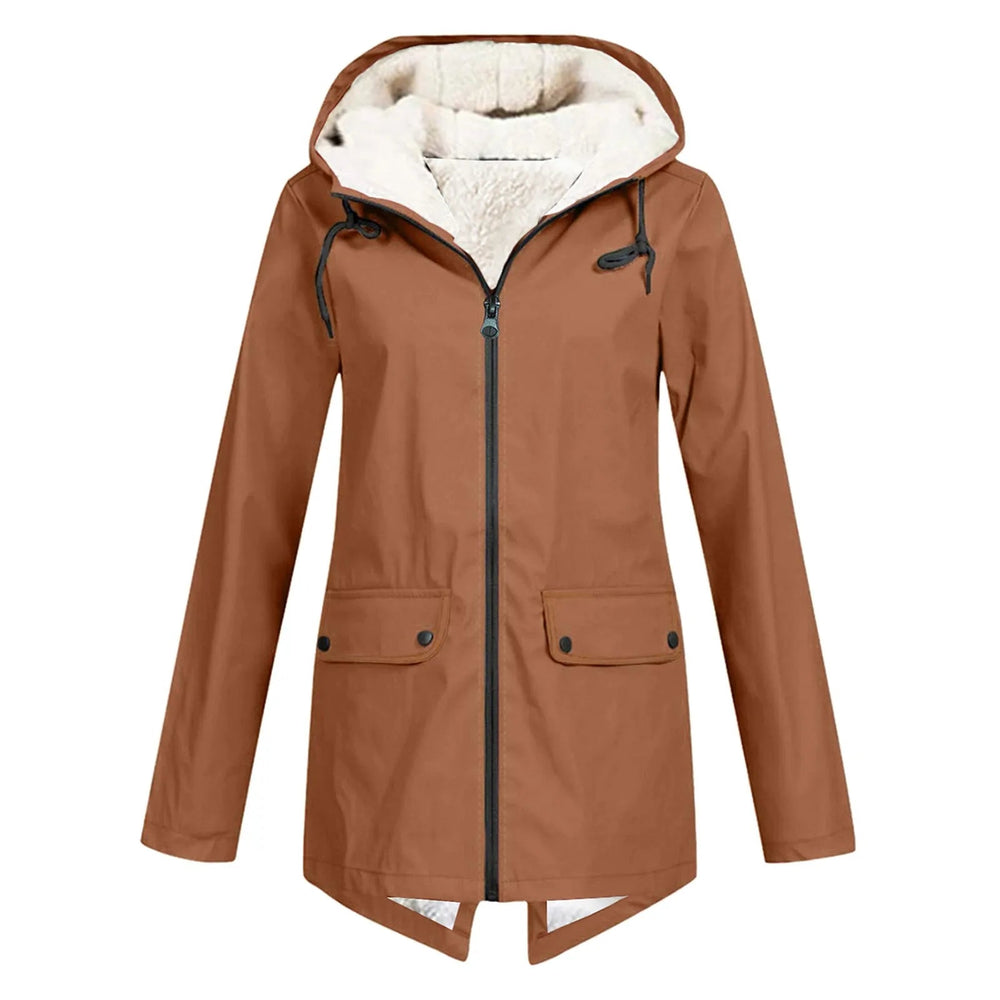 Women's hooded coat, view 1
