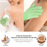 Exfoliating Bath Gloves - 2-Piece Set for Smooth Skin & Spa-Like Experience