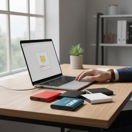 Portable External SSD – 128GB Storage, USB 3.1 & Plug-and-Play