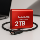 Portable SSD External Hard Drive – 2TB Capacity, USB-C Connectivity & Mobile Storage
