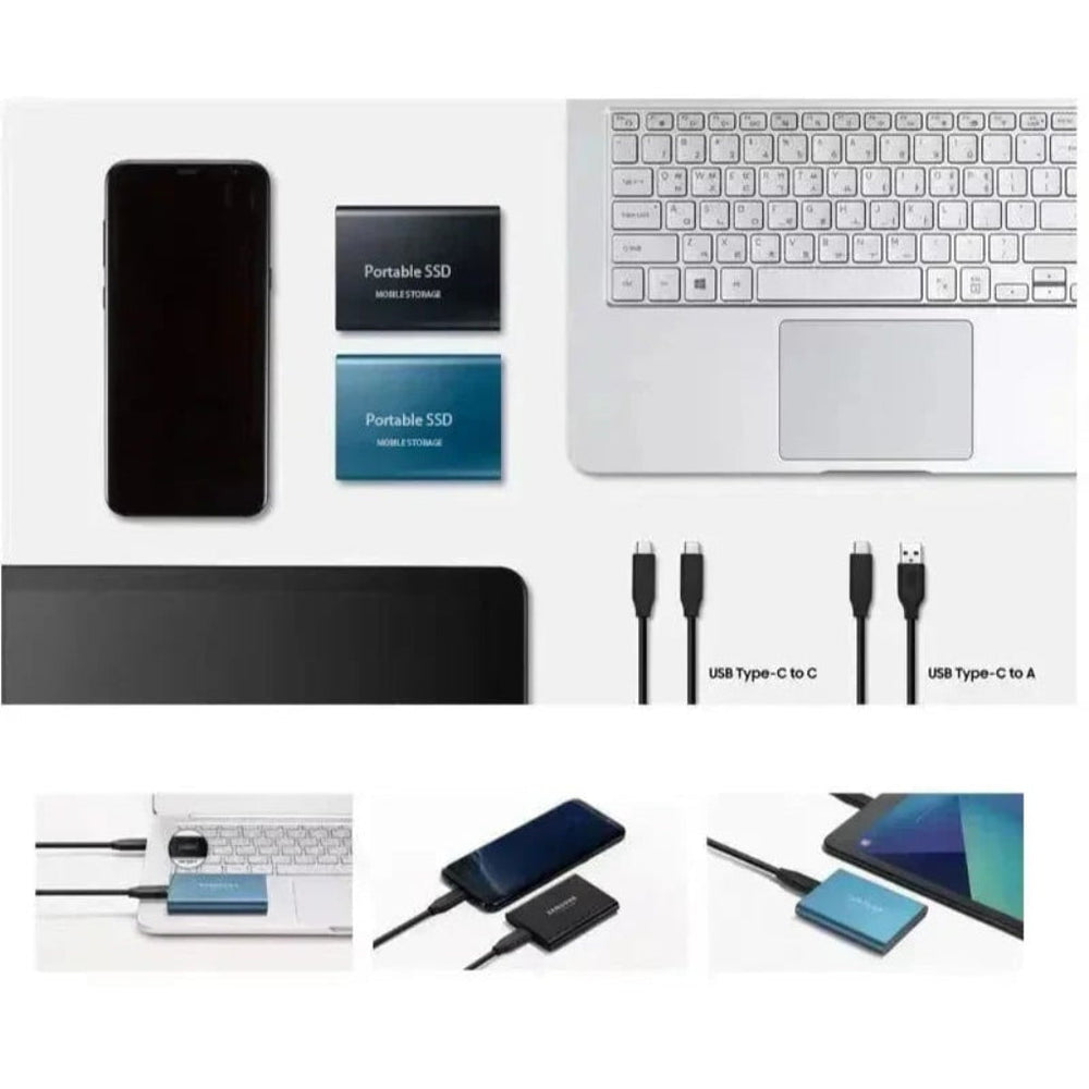 Portable SSD External Hard Drive – 2TB Capacity, USB-C Connectivity & Mobile Storage