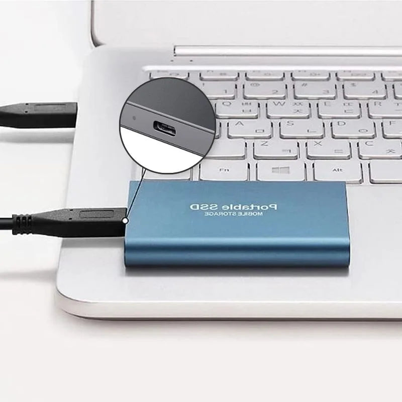Ultra-Lightweight Aluminum Portable Solid State Drive (SSD) - High-Speed Storage Solution