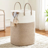 Extra Large Durable Woven Laundry Basket - Spacious & Practical Storage Solution for All Your Laundry Needs