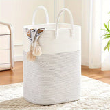 Extra Large Durable Woven Laundry Basket - Spacious & Practical Storage Solution for All Your Laundry Needs