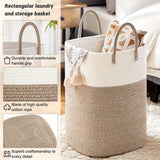 Extra Large Durable Woven Laundry Basket - Spacious & Practical Storage Solution for All Your Laundry Needs