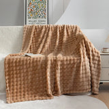 PlushBubble Extra Soft Flannel Blanket - Cozy, Warm & Lightweight Throw for Ultimate Comfort