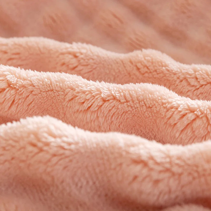 PlushBubble Extra Soft Flannel Blanket - Cozy, Warm & Lightweight Throw for Ultimate Comfort