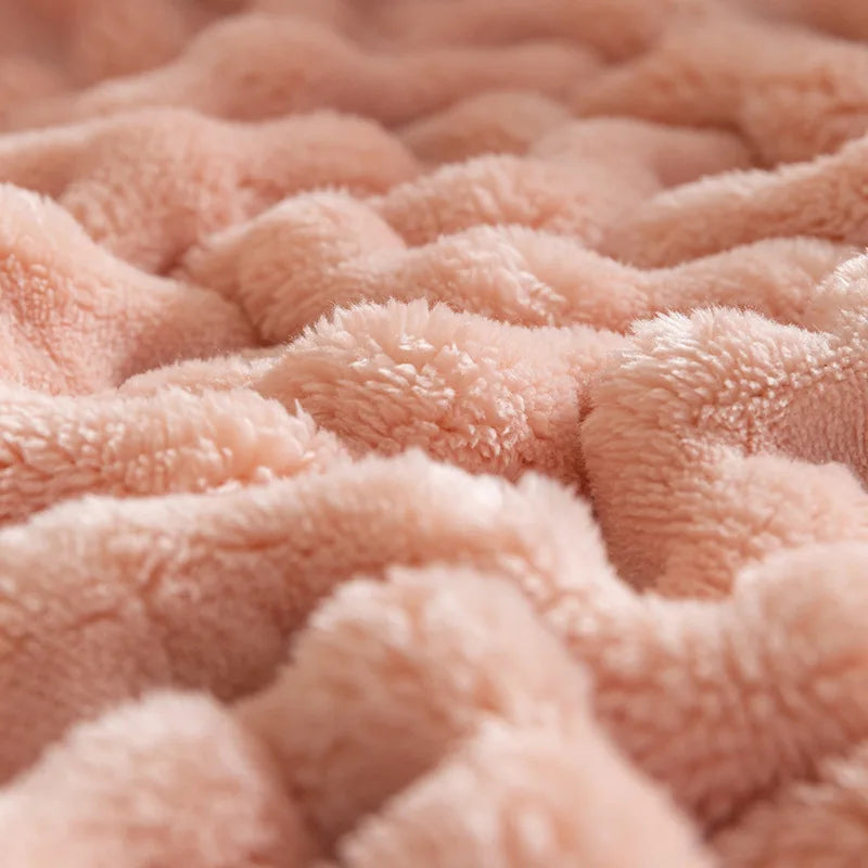PlushBubble Extra Soft Flannel Blanket - Cozy, Warm & Lightweight Throw for Ultimate Comfort