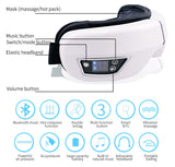 Bluetooth Eye Massage Device - Air Pressure, Vibration & Warm Compression for Relaxation & Stress Relief