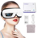 Bluetooth Eye Massage Device - Air Pressure, Vibration & Warm Compression for Relaxation & Stress Relief
