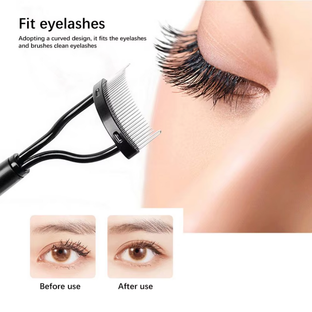 Professional Eyelash Comb & Separator - Precision Tool for Flawless Eyelashes & Clump-Free Application
