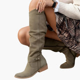 Women's tailored knee-high boots, view 6
