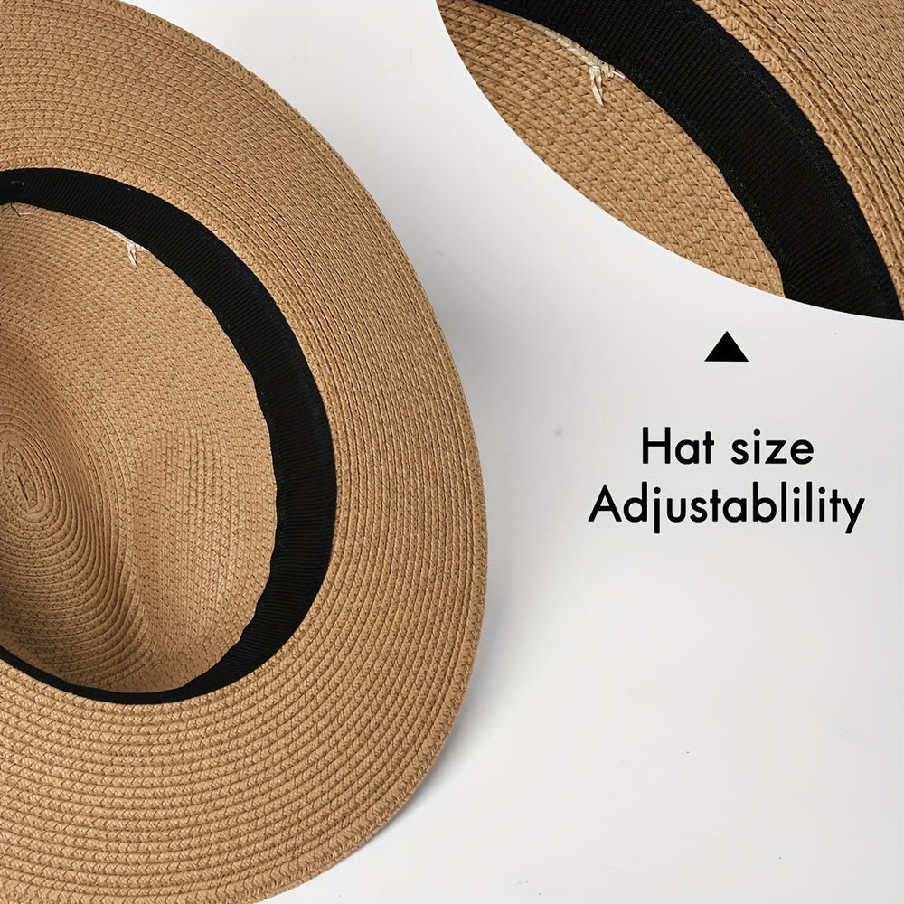 Enhanced Product Title: "Stylischer Panama Sonnenhut mit Breiter Krempe aus Papierfaser – UV-Schutz & Atmungsaktives Design für Damen und Herren" 

This title includes keywords that potential customers might search for, highlights key features, and specif