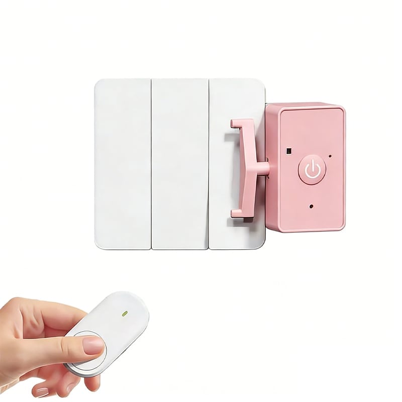 Wireless Remote Light Switch – 433MHz 1.5km Range, USB Rechargeable & Adhesive Mount