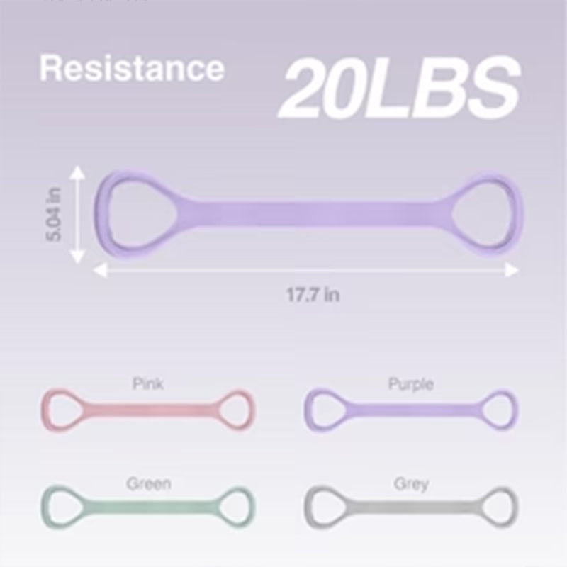Double-Loop Resistance Band – 20lb Silicone, Non-Slip Grip & Sweat-Resistant