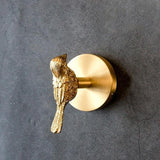 Brass Wall Hooks – Solid Brass, Animal Head Design & Gold Finish