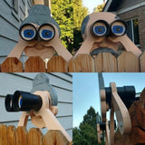 Kalsten | Fence Decoration Nosy Old Man and Lady Garden Yard Art