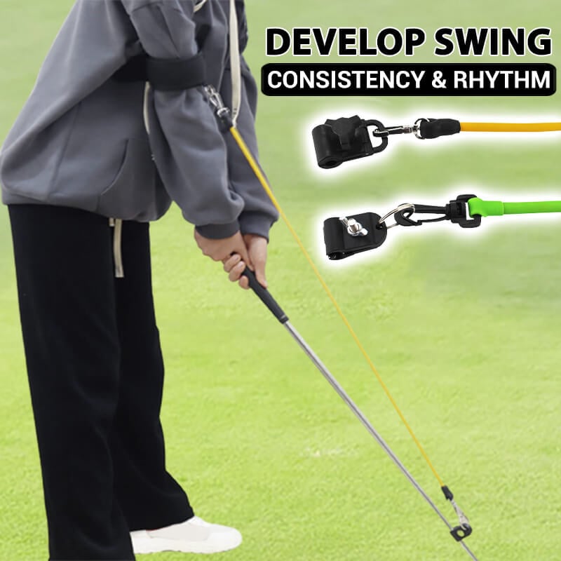 Golf Swing Trainer – Resistance Band, Latex for Posture & Putting Accuracy