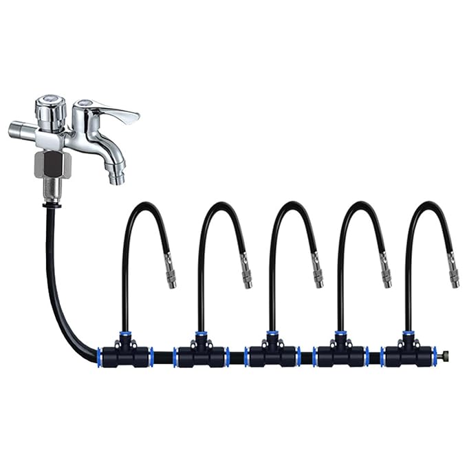 Drip Irrigation System – 360° Adjustable Sprayers, 12mm PE Tubing & 5-20m Lengths