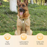 No-Pull Dog Harness Set – LED Collar, Padded Fit & Matching Leash