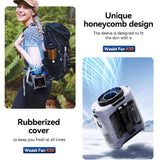 Hands-Free Belt Clip Fan – 6000mAh Rechargeable, 5 Speeds & 12-Hour Runtime