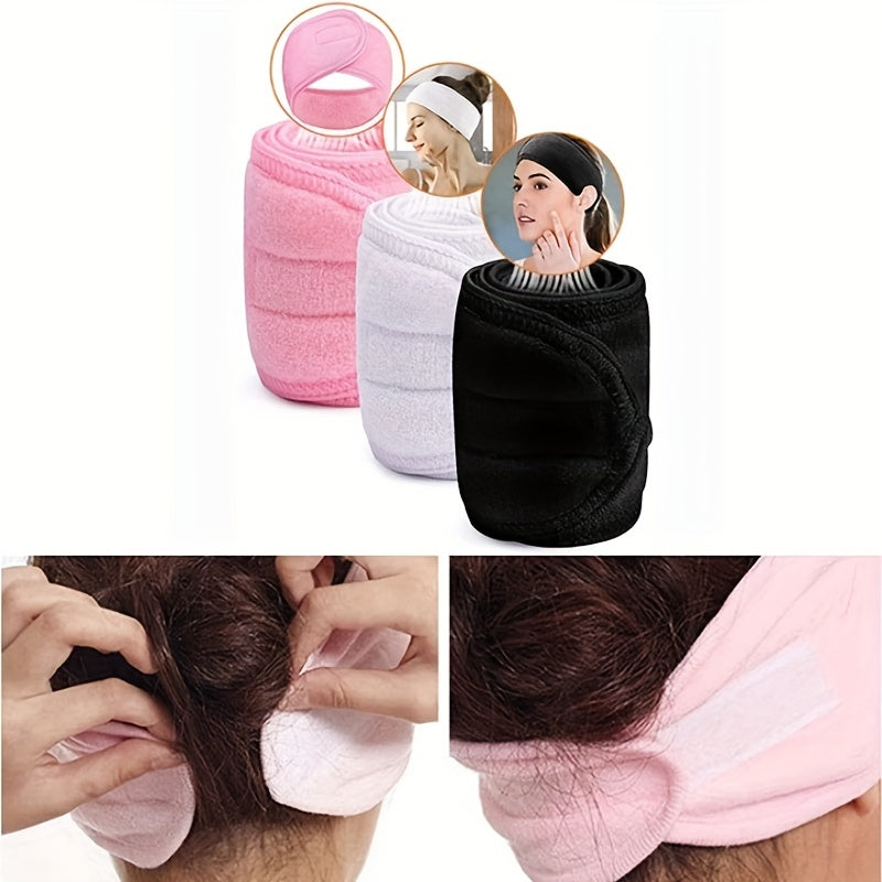 Adjustable Spa Headband – Unisex, Velcro Closure & Soft Breathable Fabric