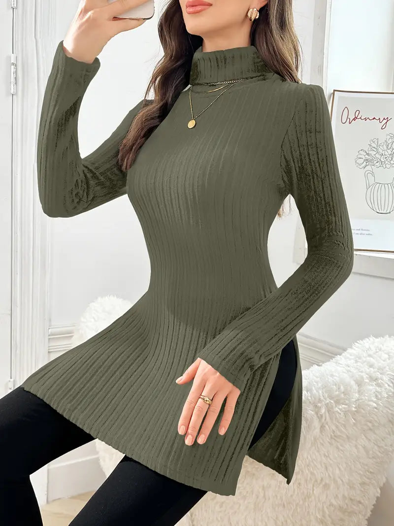 Sarah - Eleganter Langärmeliger Pullover mit Schmaler Passform für den Herbst | Stilvoller Damenpullover in Hochwertiger Qualität