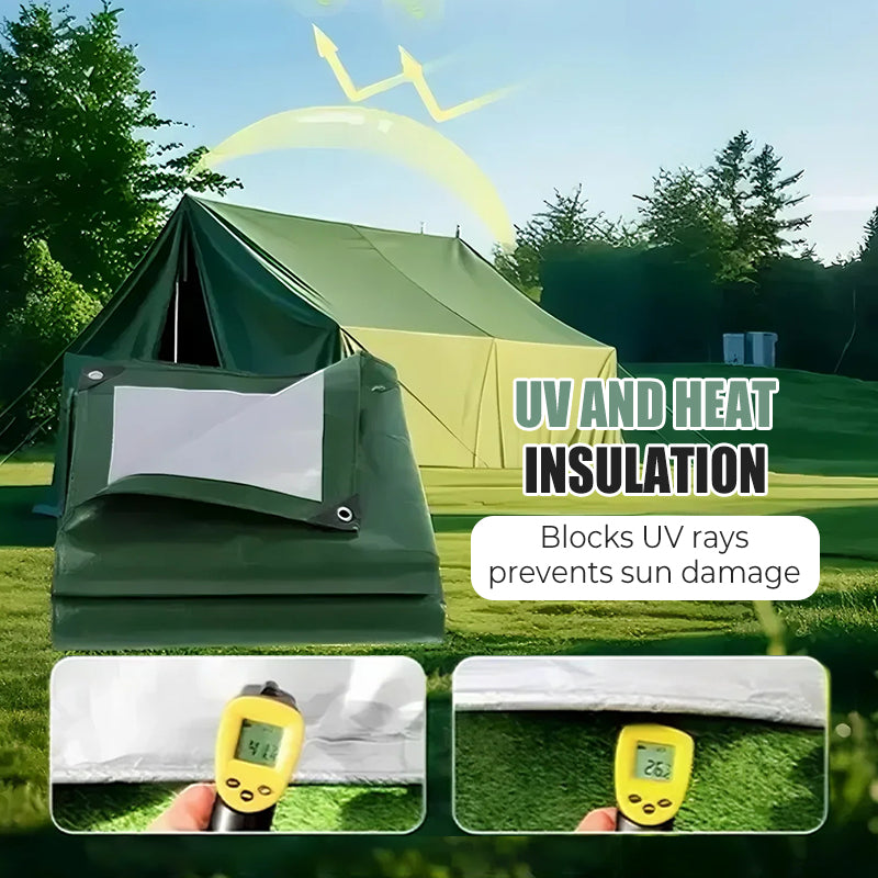 Waterproof Tarp Cover – UV-Resistant, Heat-Sealed Seams & Rustproof Grommets