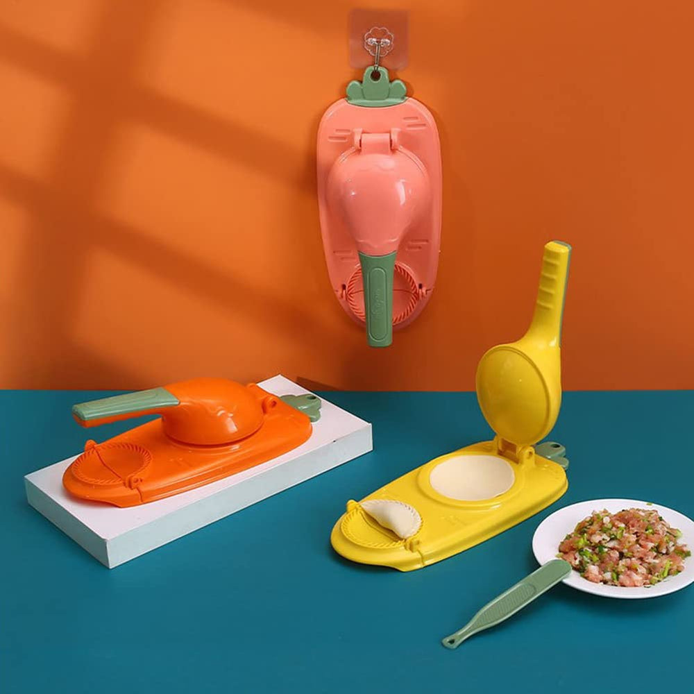 2-in-1 Dumpling Maker – Press & Fold Mold, Food-Grade & Dishwasher Safe