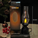 LED Flame Lantern – Battery-Powered, Flameless Flicker & 18.3cm Portable