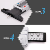 Digital Tire Tread Depth Gauge – LCD Display, 0.01mm Accuracy & mm/Inch Units