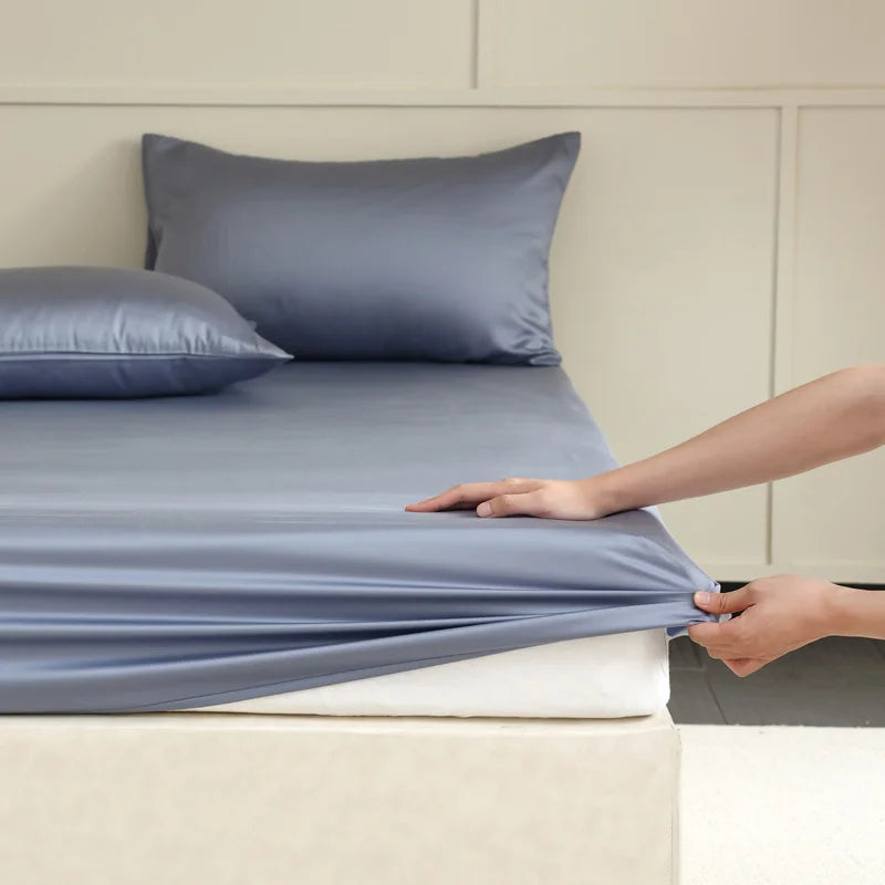Mulberry Silk Fitted Sheet – Temperature-Regulating, Hypoallergenic & 3 Sizes