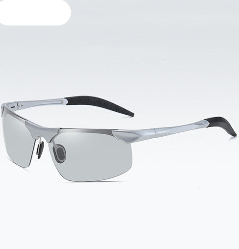 Photochromic Sunglasses – UV400 Polarized, Al-Mg Frame & Adjustable Fit
