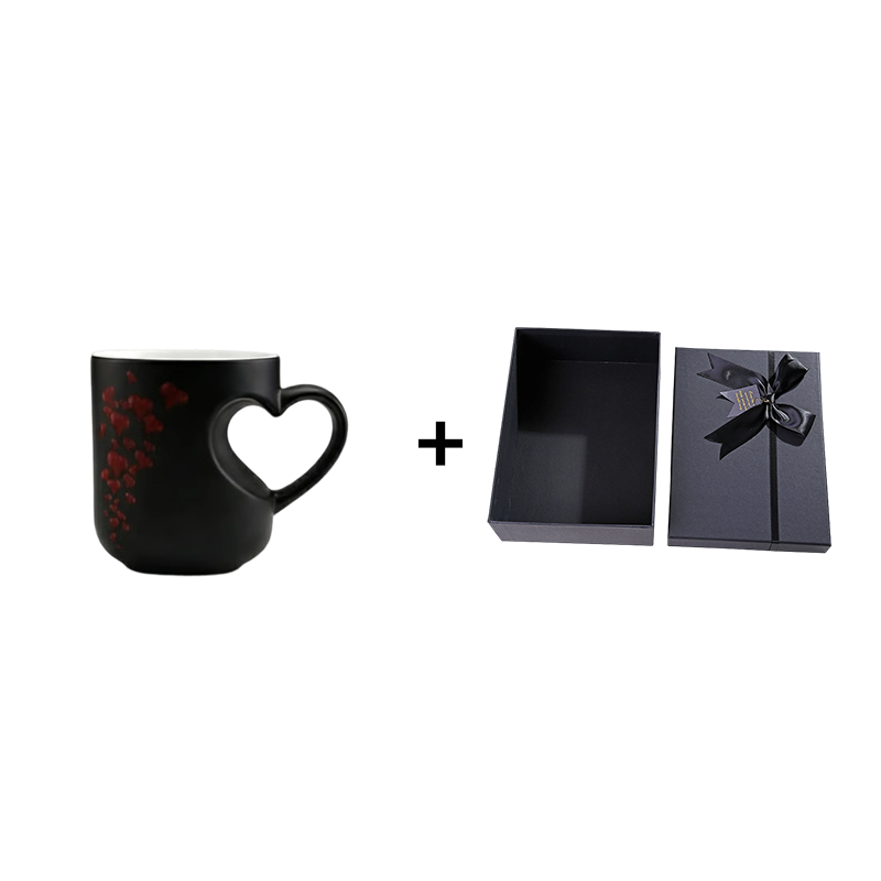 Color-Changing Heart Ceramic Mug – 400ml, Heat-Reactive Design & Heart Handle