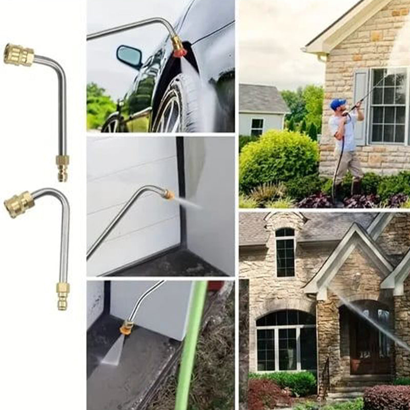 Pressure Washer Telescopic Extension Wand – 275 Bar, 1/4" Quick-Connect & Nozzle Set