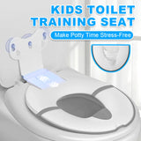 Kids Toilet Training Seat – Foldable, Non-Slip TPR Base & 8cm Splash Guard