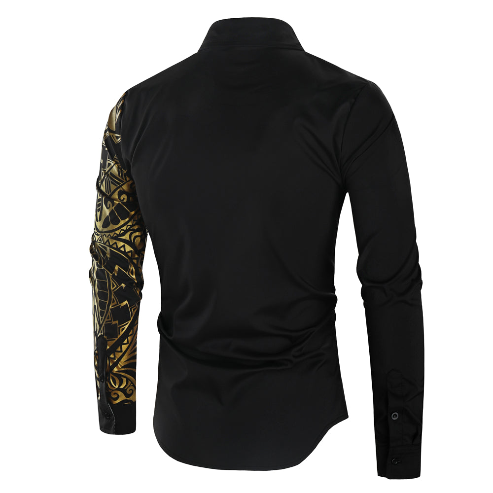 Darius – Men's Shirt with Gold Details