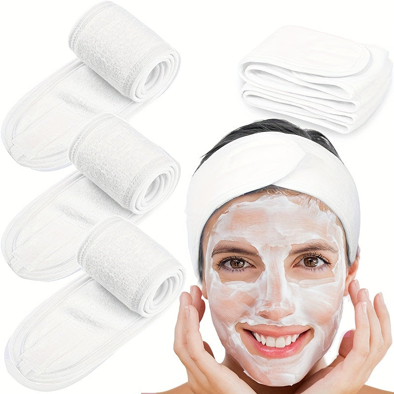 Adjustable Spa Headband – Unisex, Velcro Closure & Soft Breathable Fabric