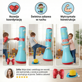Kids Inflatable Punching Bag – Water Base, Padded Surface & Indoor Outdoor Use
