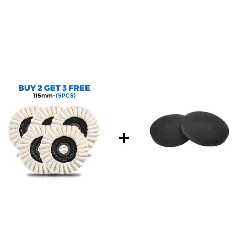 Wool Polishing Pads – 115mm & 125mm, 13,000 RPM for Angle Grinders