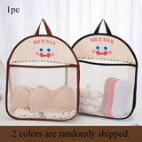 Foldable Mesh Storage Bag – Breathable, Metal Hooks & Cute Animal Prints